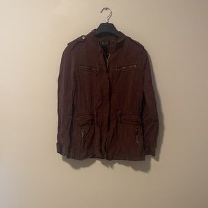 Trixxi Burgundy Utility Jacket